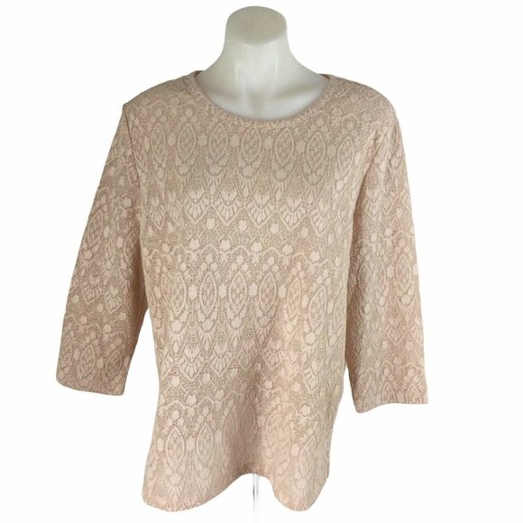 Loft Top Light Pink Shirt Size XL NWT - Picture 1 of 10